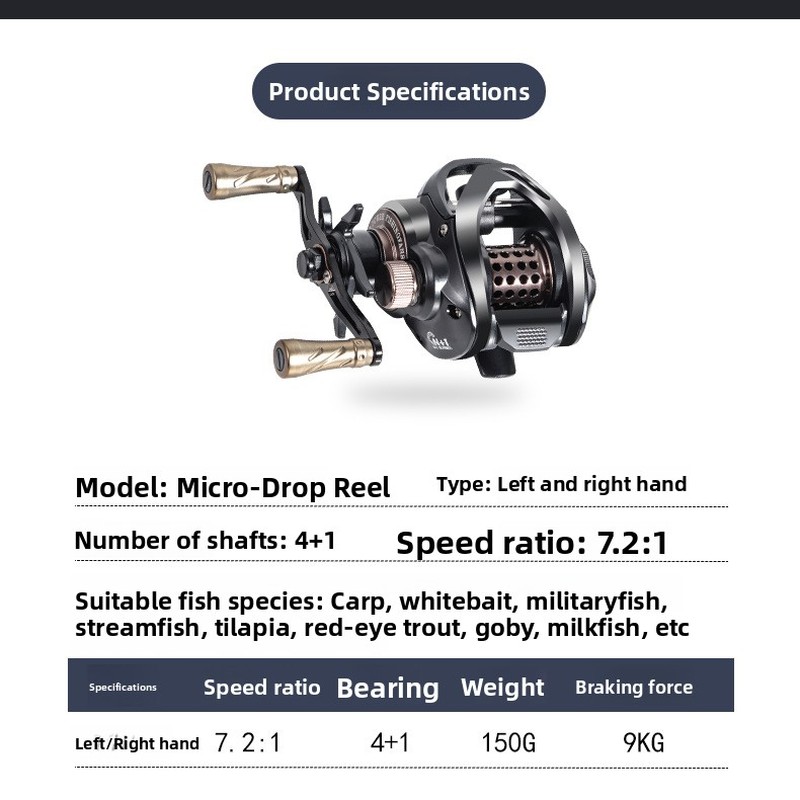 water drop reel with metal spo - Ice Fishing Line review and price