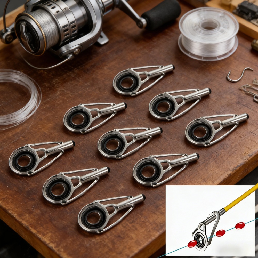 10PCS Metal Fishing Top Rod Gu - Fishing Line Winder review and price